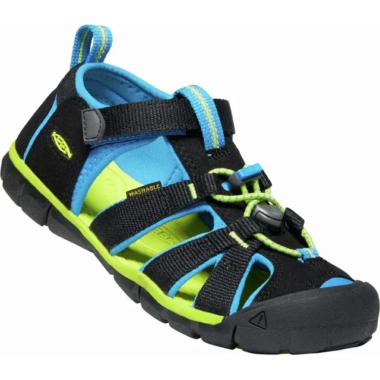 KEEN Detské sandále KEEN Seacamp II CNX Children black/brilliant blue