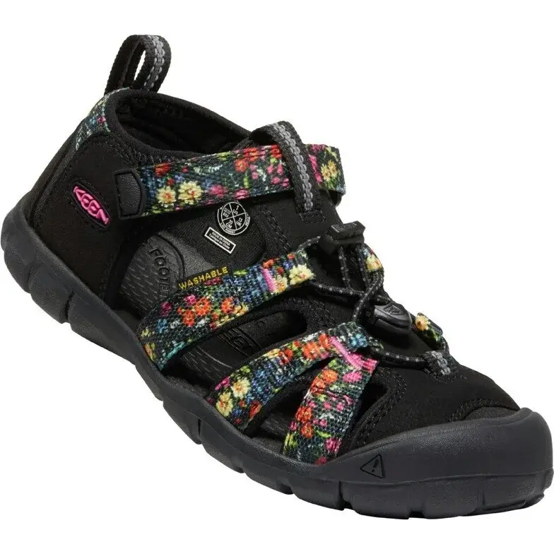 Detské sandále KEEN Seacamp II CNX Youth Ibis rose/black