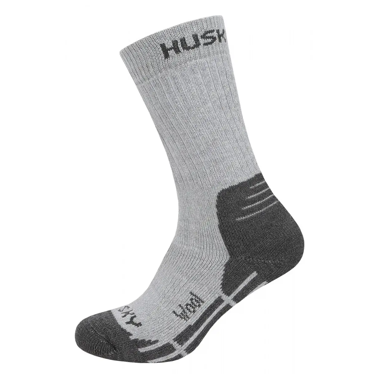 Husky Detské vlnené ponožky Husky All-Wool sv. sivá