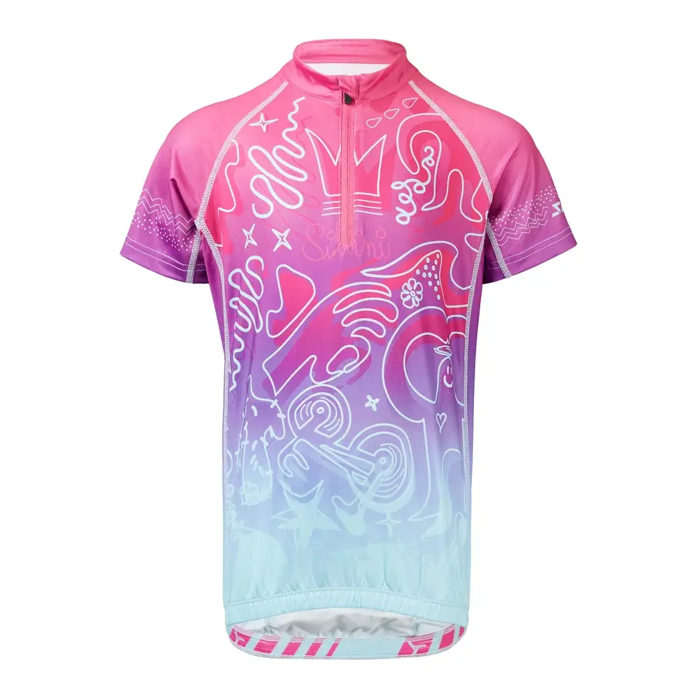 Detský dres Silvini Scrivia CD1434 fuchsia-turquoise