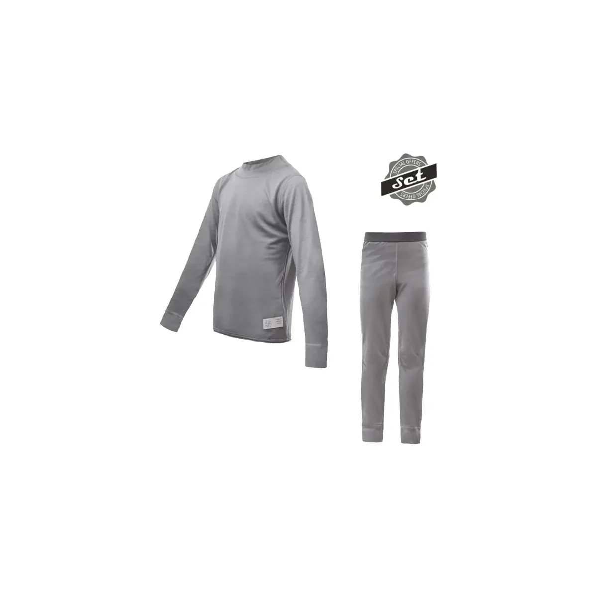 Sensor Detský set funkčnej bielizne Sensor Merino Active Set Šedá