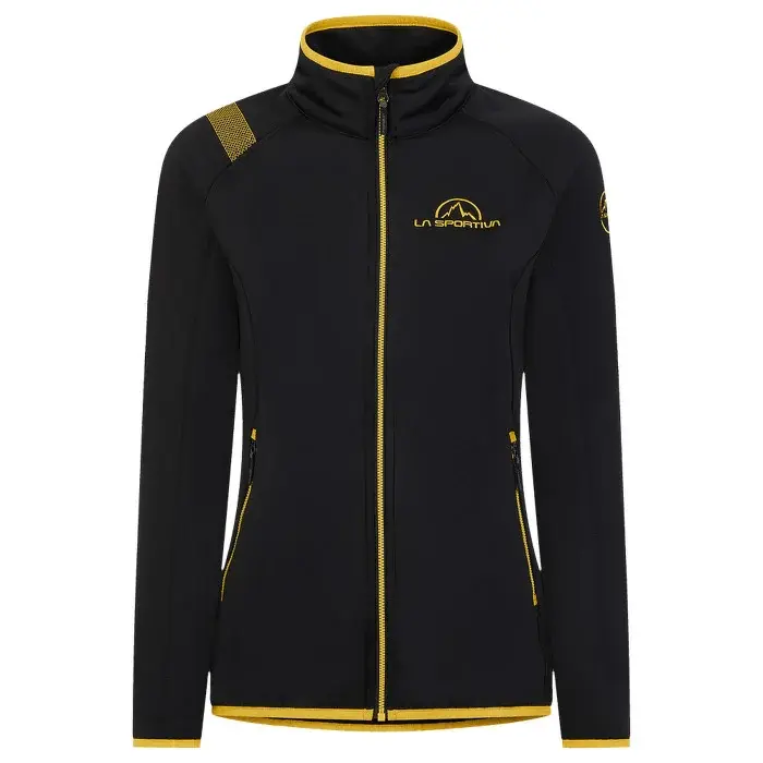 La Sportiva Fleecová dámska mikina La Sportiva Promo Fleece black/yellow
