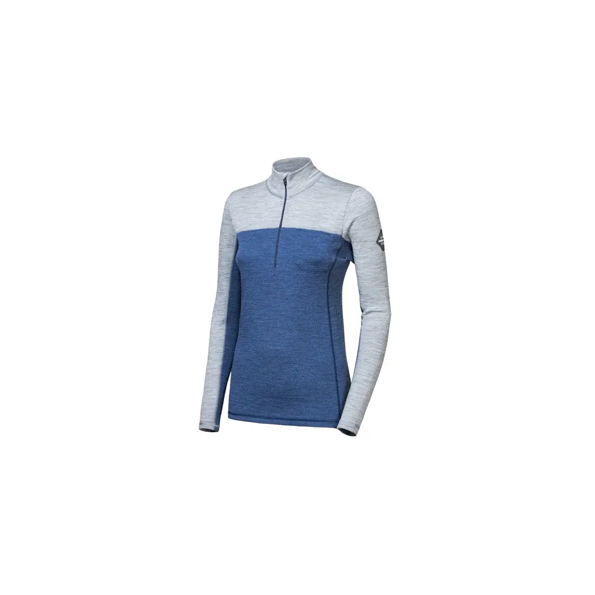 Sensor Funkčné tričko Sensor Merino Bold Zip cool blue/cool gray