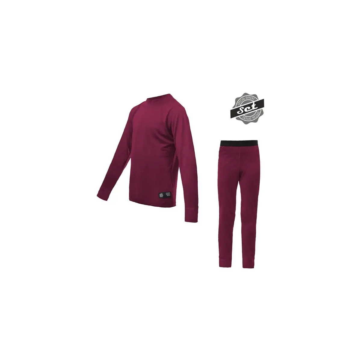 Juniorský set funkčnej bielizne Sensor Merino Active Set Lilla