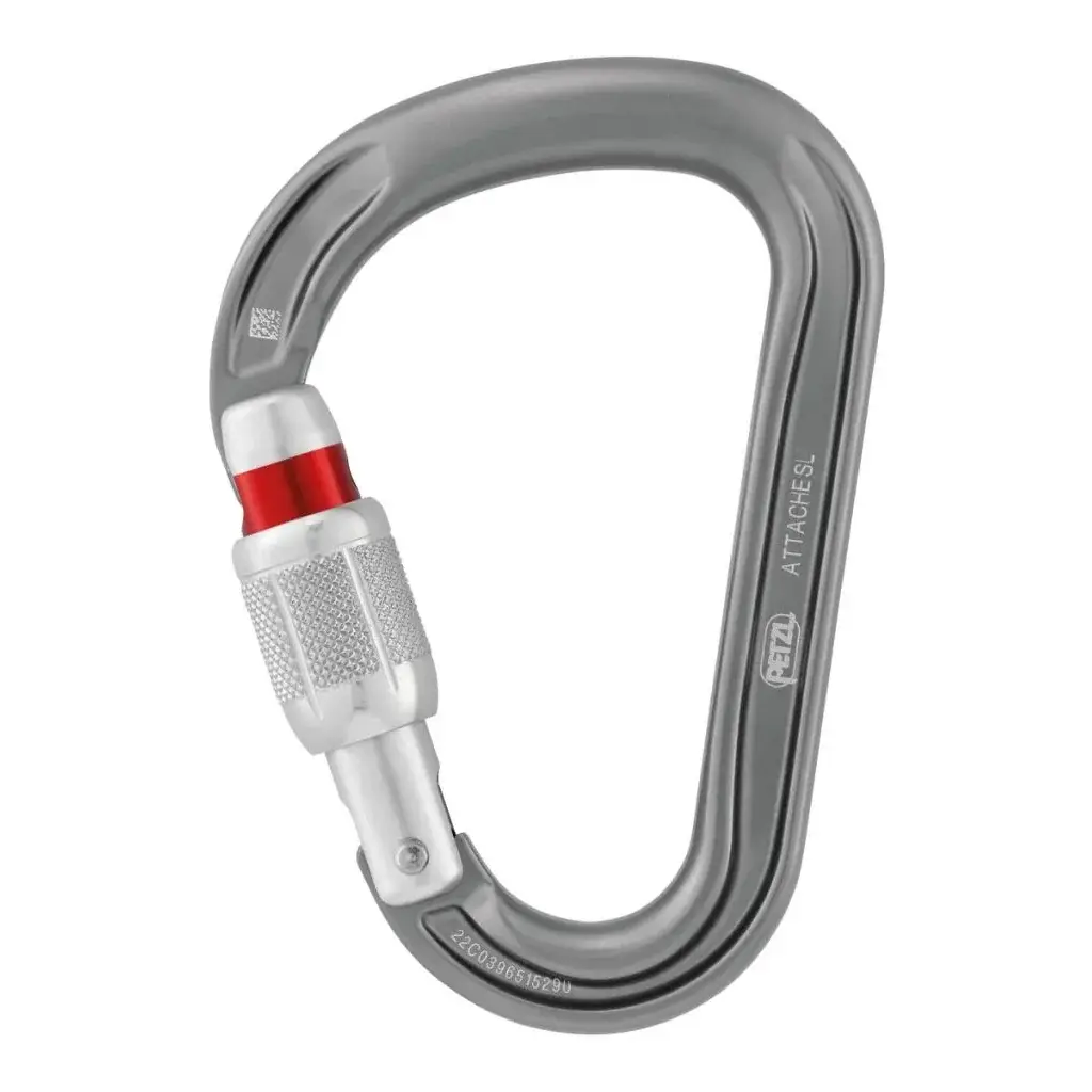 Petzl Karabína Petzl Attache sivá