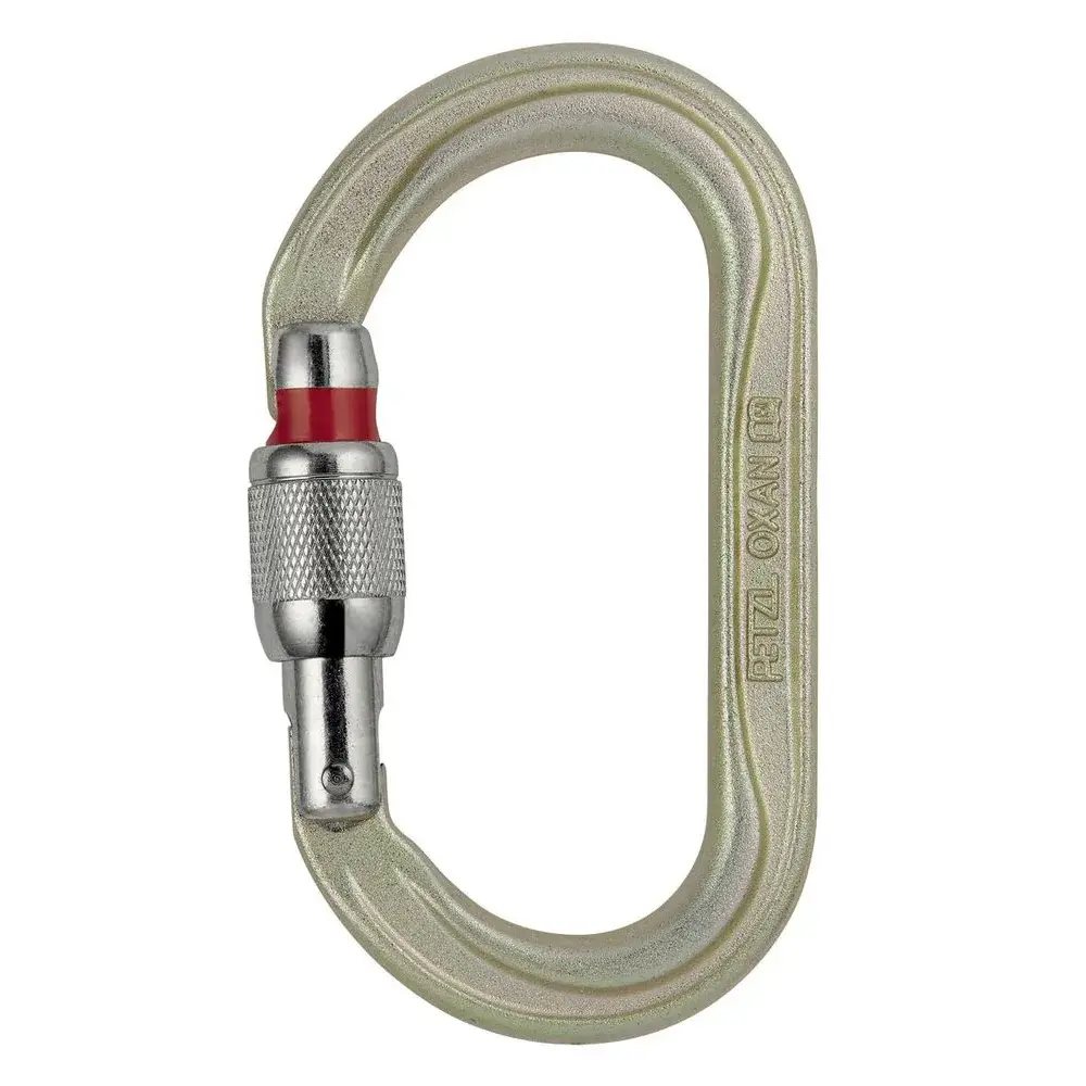 Petzl Karabína Petzl Oxan screw-lock strieborná