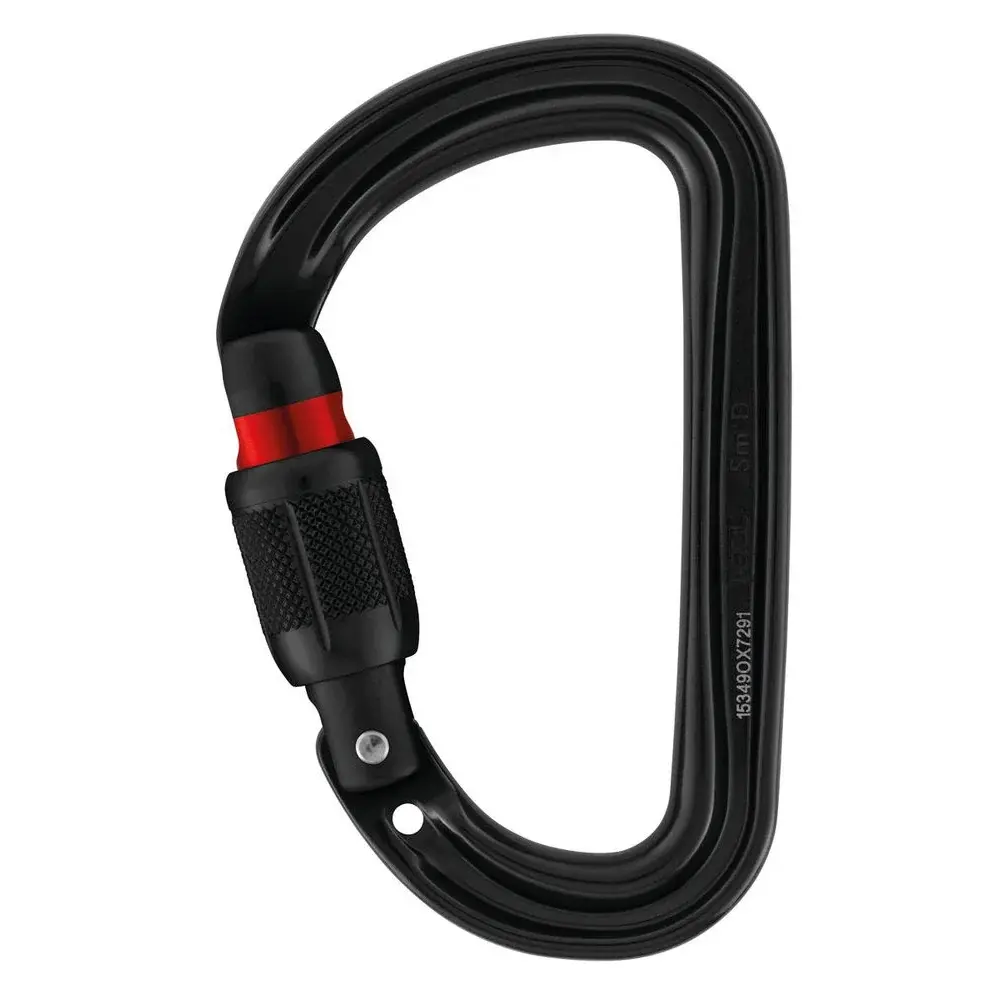 Karabína Petzl Sm´D screw-lock čierna