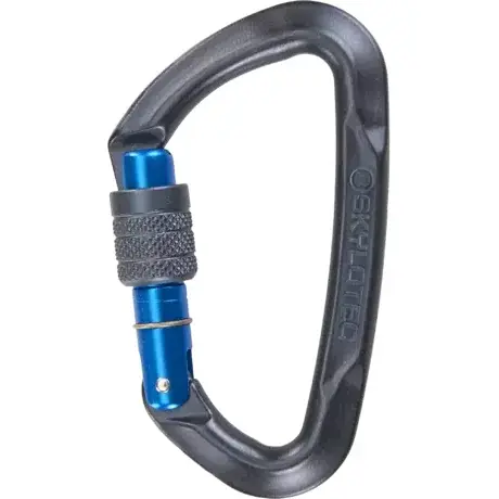 Skylotec Karabína Skylotec Lime SG (screw gate) Anthracite/Blue Onesize