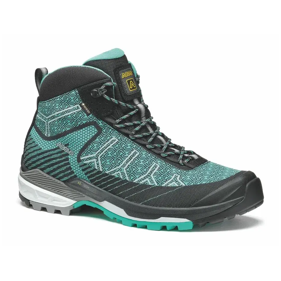 Asolo Členková obuv Asolo Falcon EVO Jaquard GV black/aqua green/a559