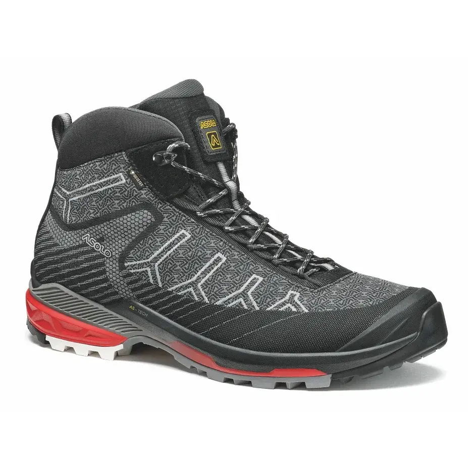 Asolo Členková obuv Asolo Falcon EVO Jaquard GV black/red/a392
