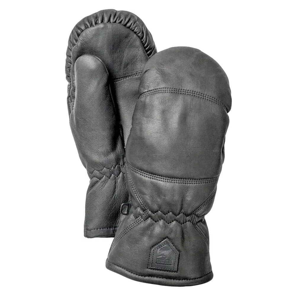 Hestra Kožené palčiaky Hestra Leather Box Mitt Svart