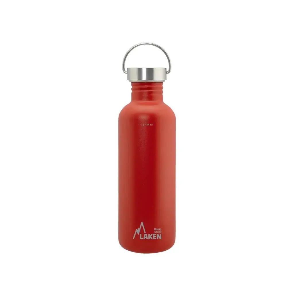 LAKEN Fľaša LAKEN oceľ Basic Vintage 1000 ml červená
