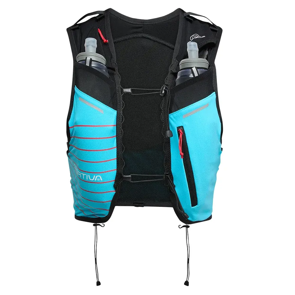 La Sportiva Pánska bežecká vesta La Sportiva Trail Vest 5L malibu blue/hibiscus