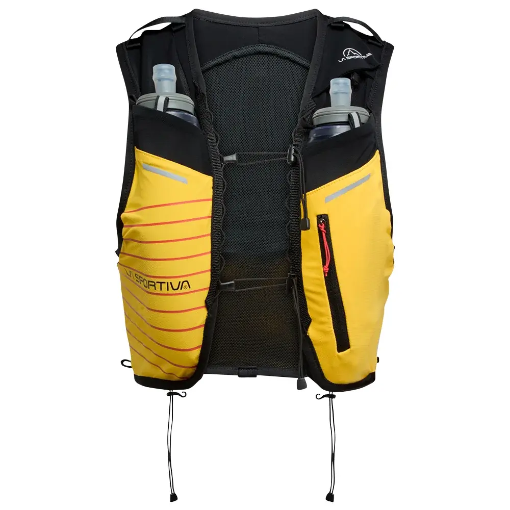 La Sportiva Pánska bežecká vesta La Sportiva Trail Vest 5L yellow/black