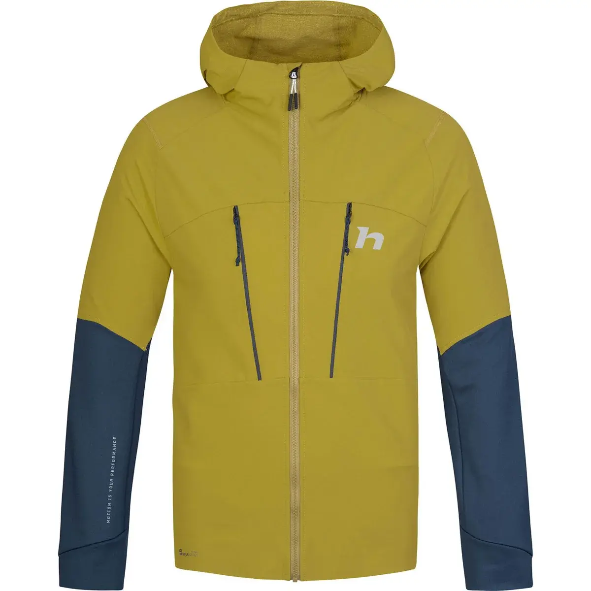 Hannah Pánska softshellová bunda Hannah Trane Hoody avocado oil/stratified sea