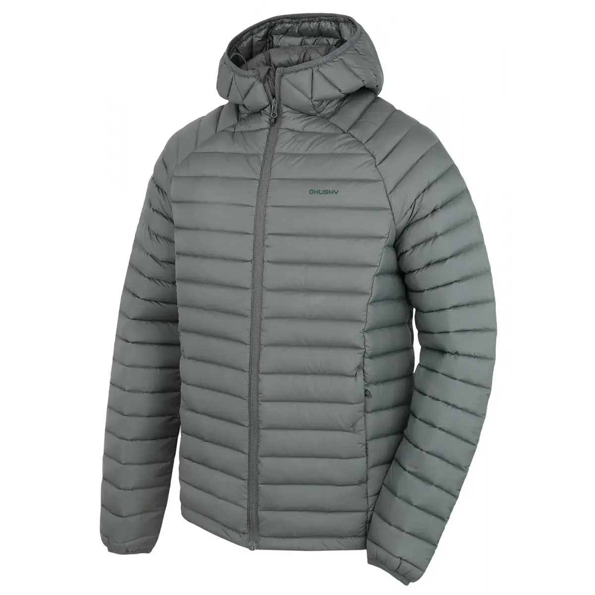 Pánska páperová bunda Husky Dreeser M dk. grey green pánska