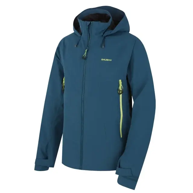 Pánska bunda Husky hardshell Nakron M dk. turquoise
