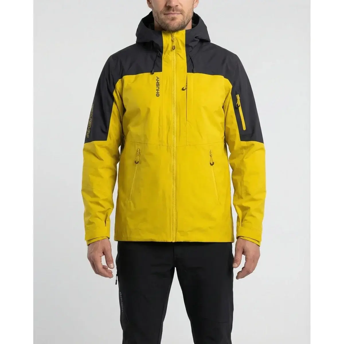 Husky Pánska bunda Husky Nickin M black/mustard