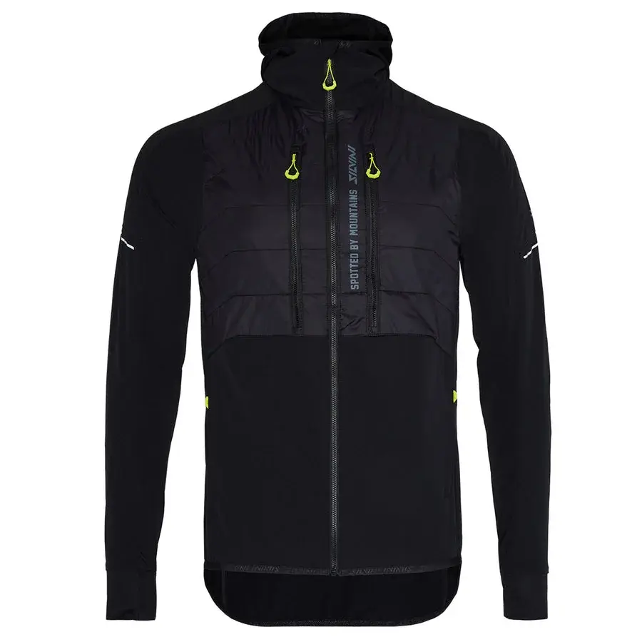 Pánska skialpová bunda Silvini Core black-lime