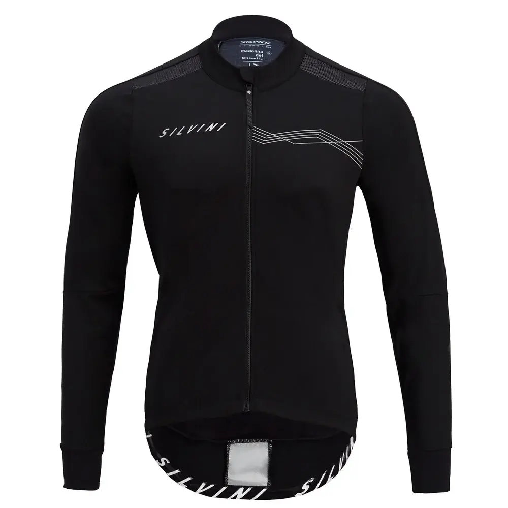 Silvini Pánska cyklistická bunda Silvini Ghisallo Black/white