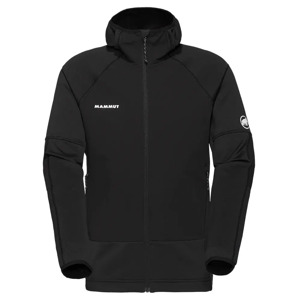 Mammut Pánska lezecká mikina Mammut Massone ML Hooded Jacket black