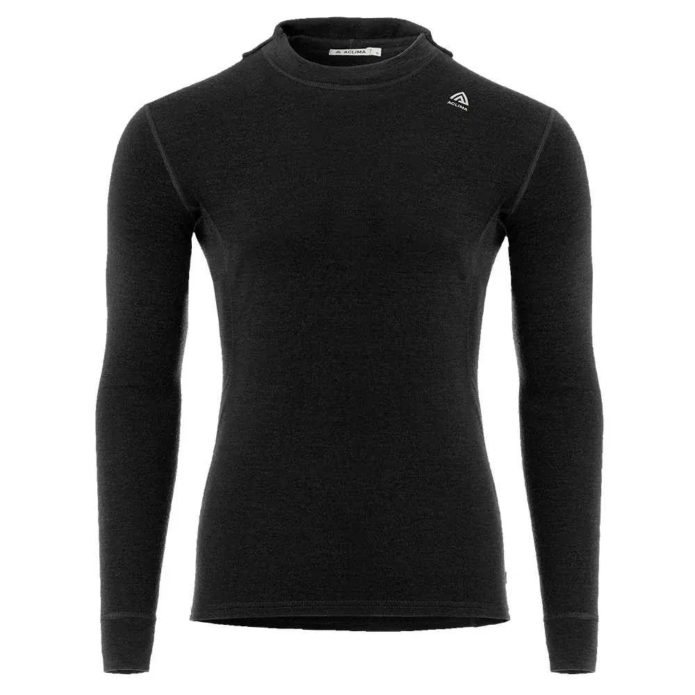 Pánska mikina Aclima WarmWool hoodsweater V2 jet black