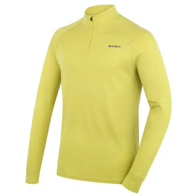 Pánska merino mikina Husky Aron Zip M lime green