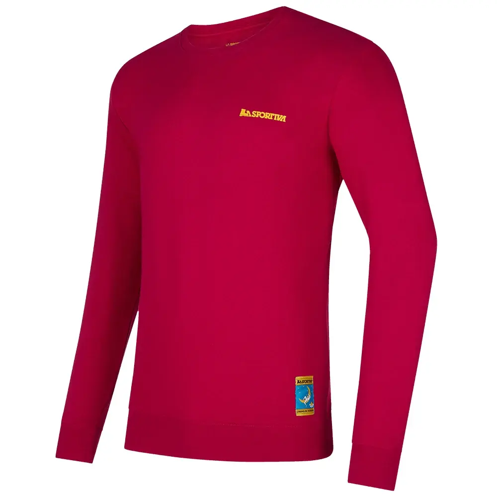 La Sportiva Pánska mikina La Sportiva CLIMBING ON THE MOON fucsia/giallo
