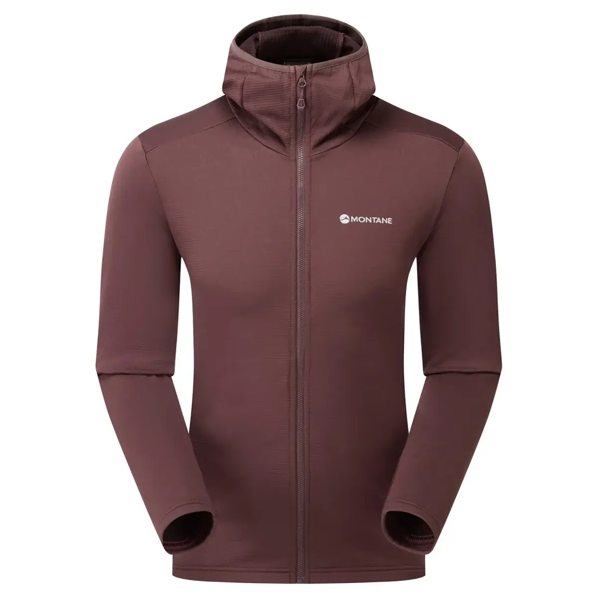 Pánska strečová mikina Montane Men's Protium Hoodie Dark Garnet