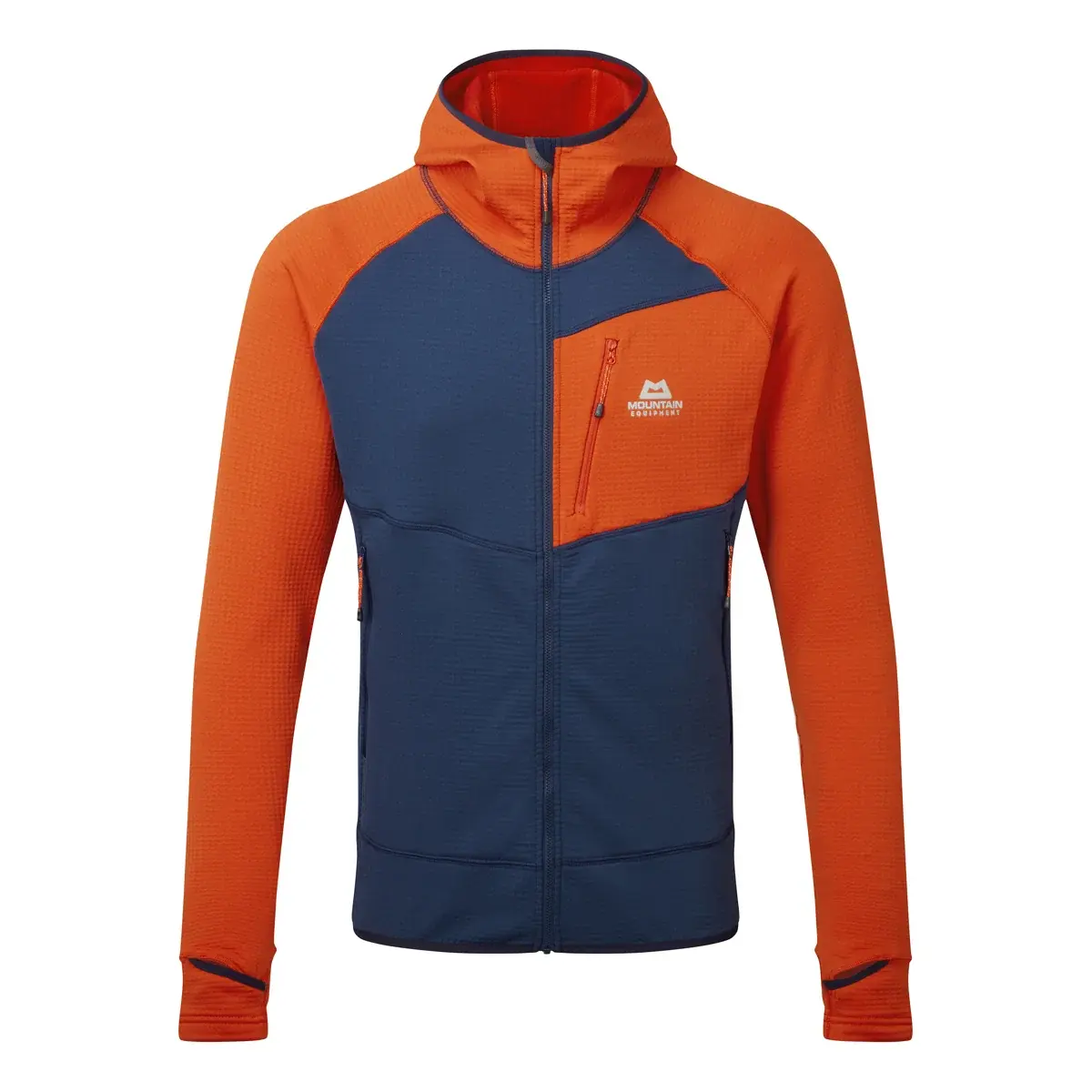 Mountain Equipment Pánska fleecová mikina Mountain Equipment Eclipse Hooded Jacket Medieval/Cardinal