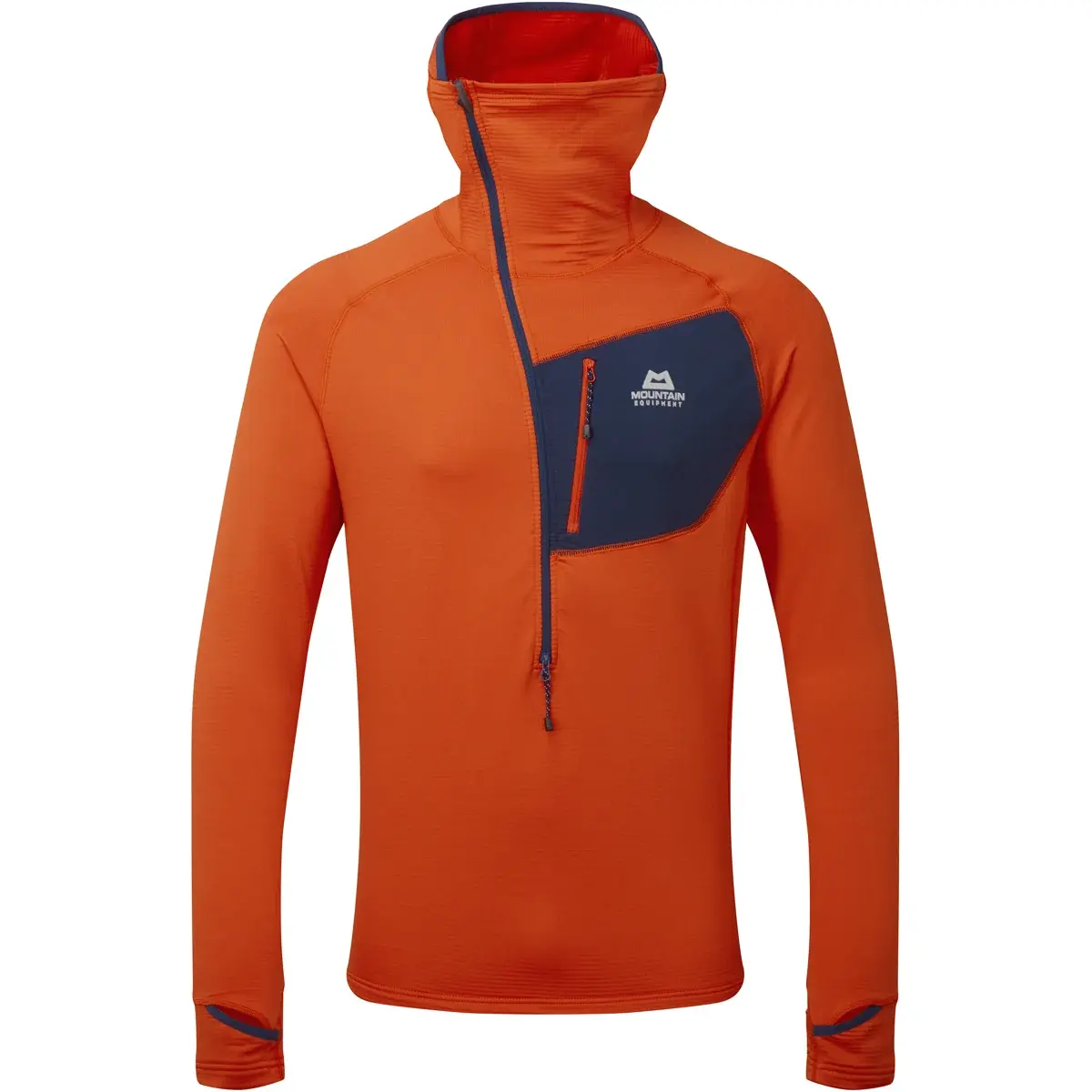 Mountain Equipment Pánska fleecová mikina Mountain Equipment Fleece Eclipse Hooded Zip T Magma / Medieval
