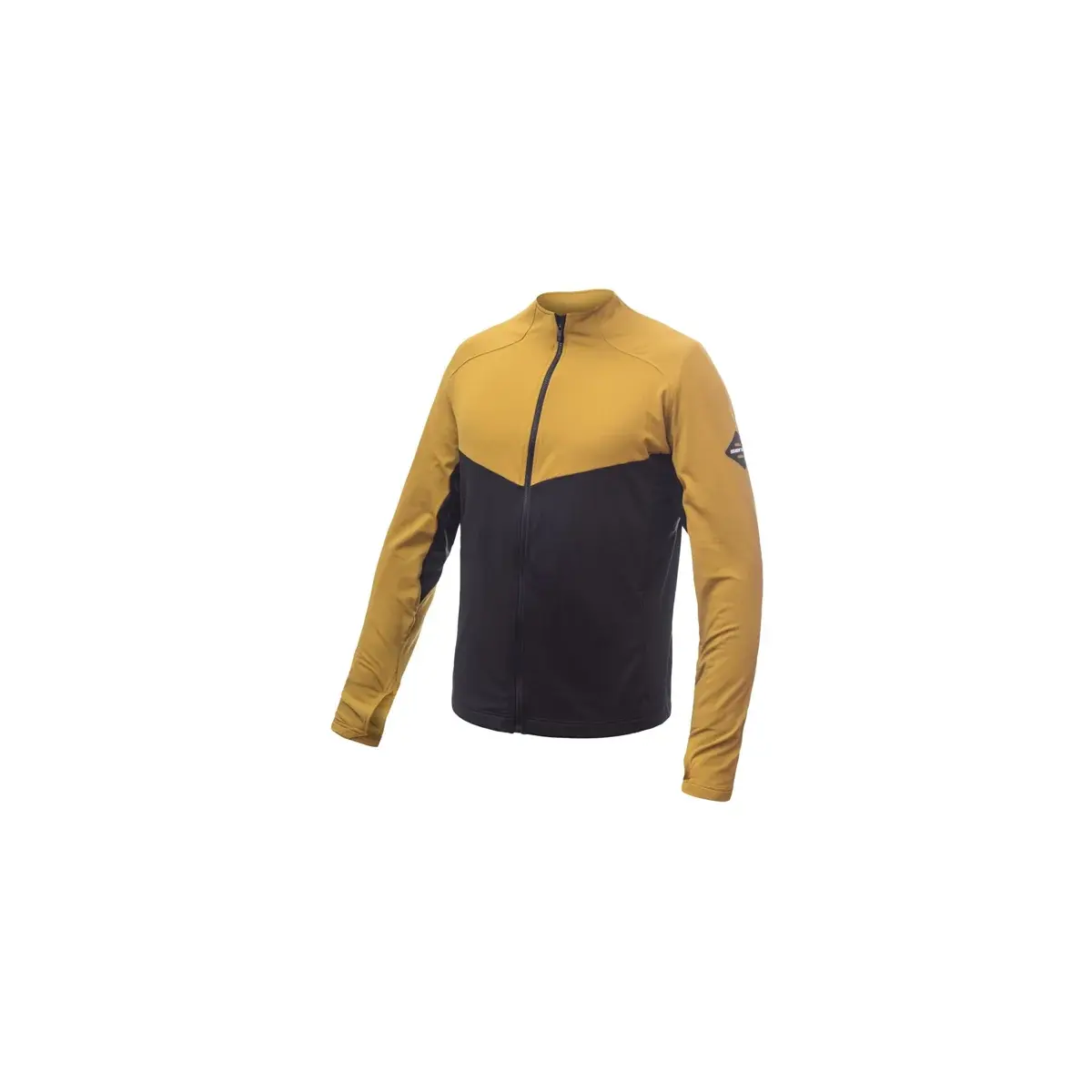 Sensor Pánska funkčná mikina Sensor Coolmax Thermo celozip čierna/mustard