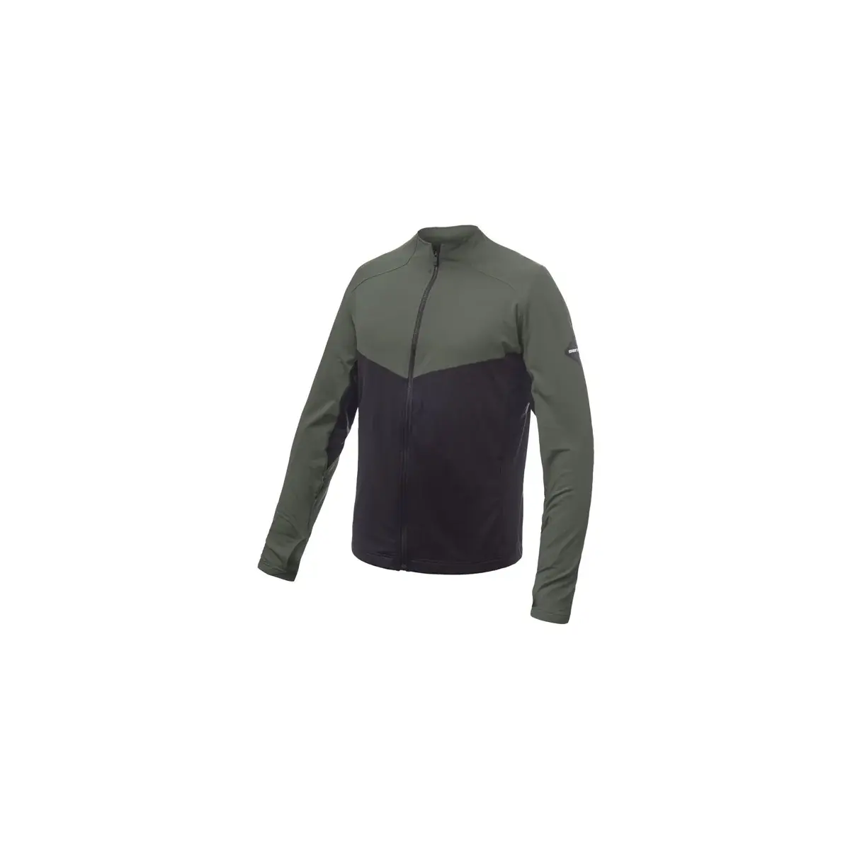 Pánska funkčná mikina Sensor Coolmax Thermo celozip čierna/olive green