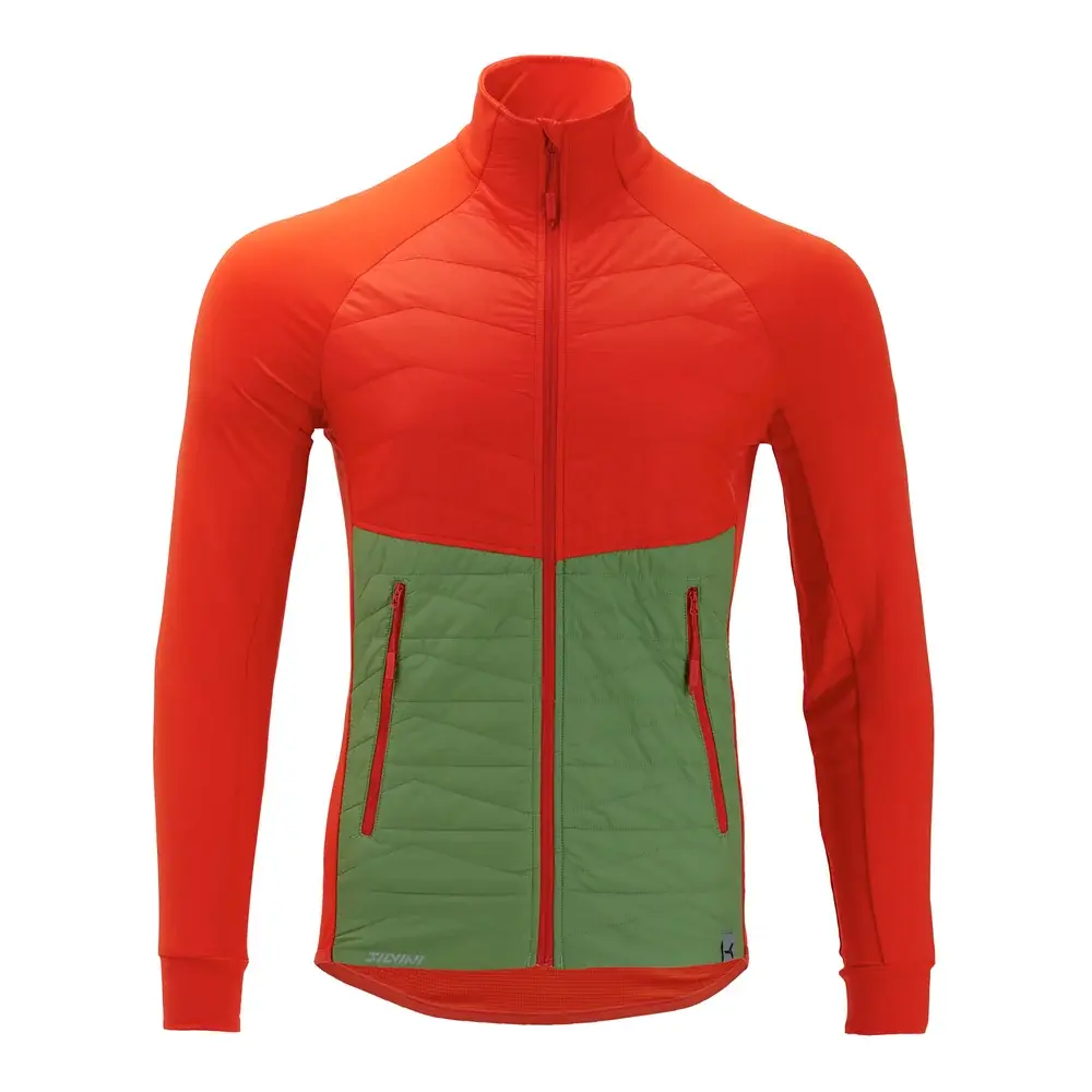 Silvini Pánska funkčná mikina Silvini Grado MJ1714 ruby-green