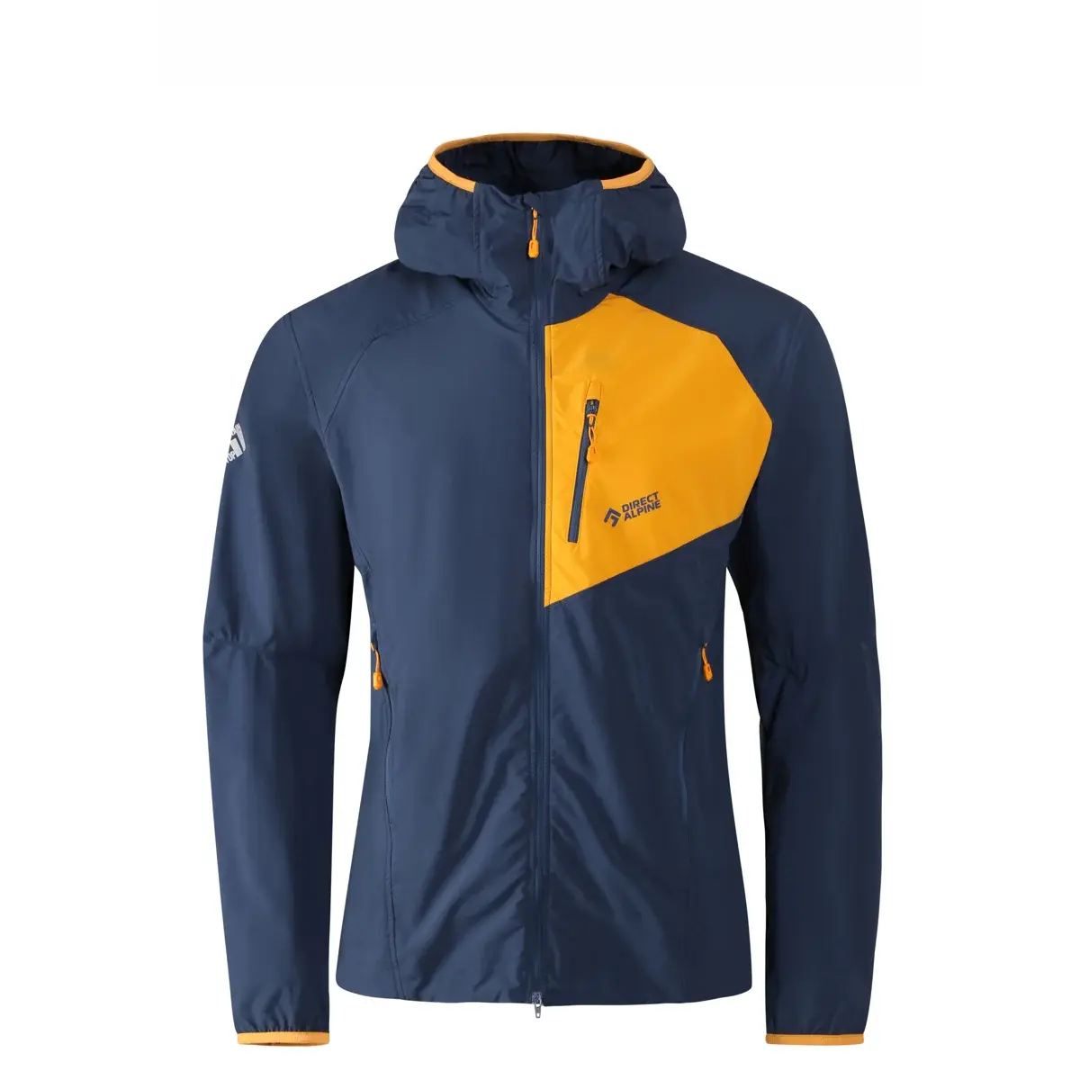 Direct Alpine Pánska outdoorová bunda Direct Alpine DRU LIGHT navy/mango