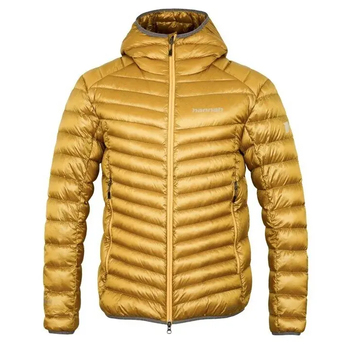 Pánska páperová bunda Hannah Arden golden yellow stripe