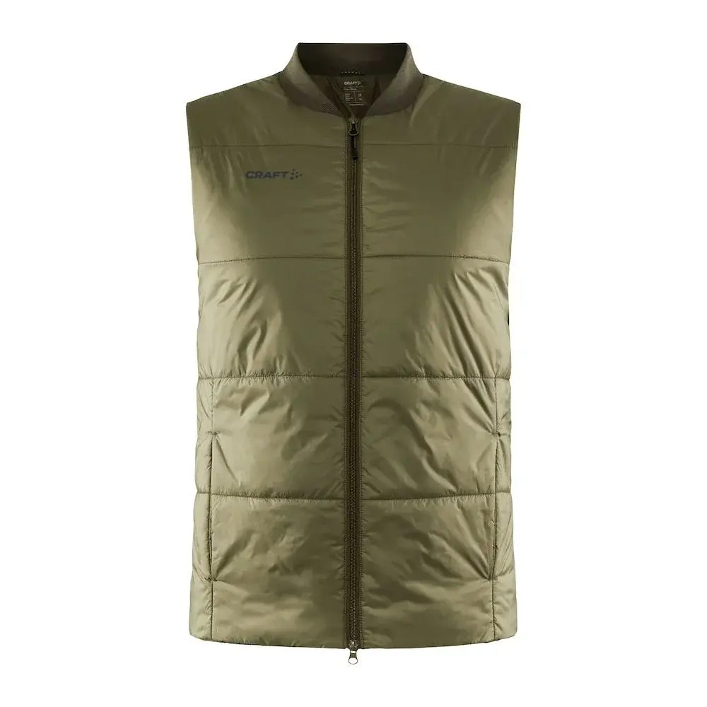 Craft Pánska vesta Craft CORE Light Padded zelená