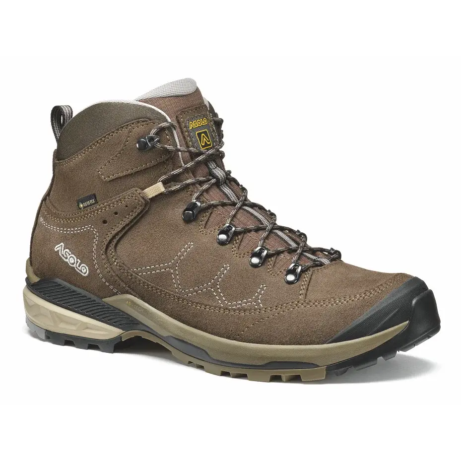 Pánske členkové topánky Asolo Falcon EVO Lth GV MM dark brown/dark brown