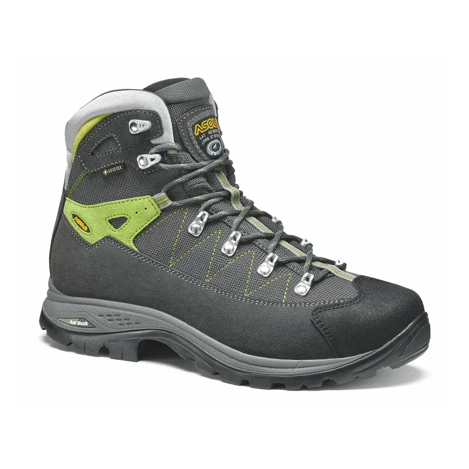 Asolo Pánske členkové topánky Asolo Finder GV MM graphite/green lime