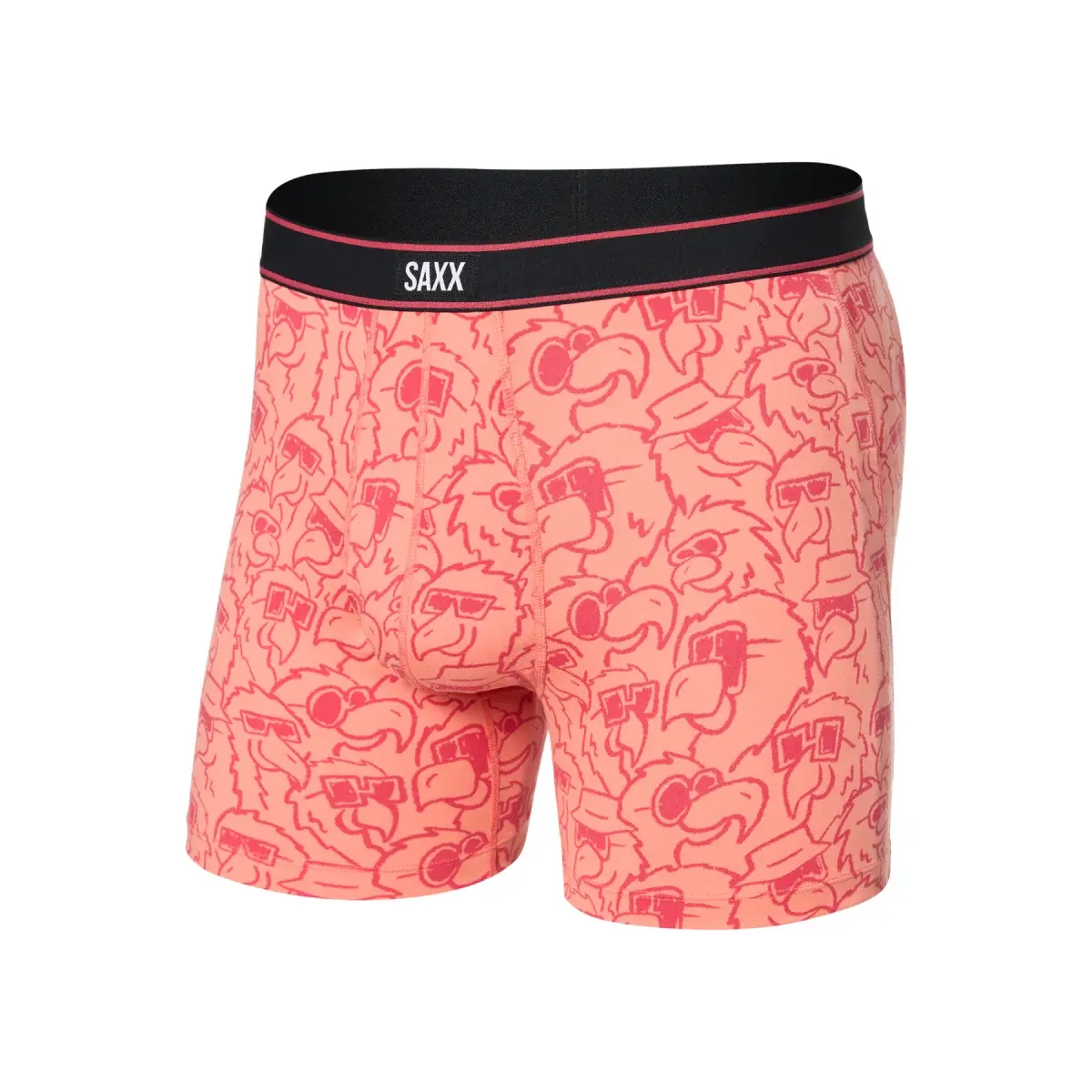 Pánske boxerky SAXX Daytripper Boxer Brief Fly Parrot Party-Fusion Coral