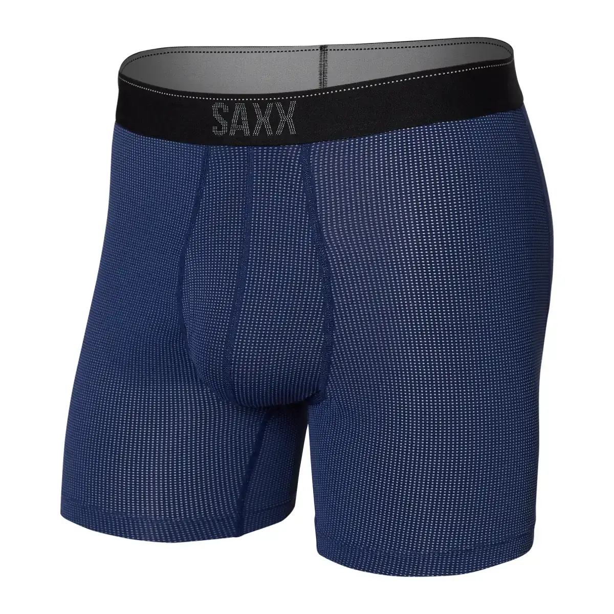 Pánske boxerky SAXX Quest Quick Dry Mesh Boxer Brief Fly Midnight Blue Ii
