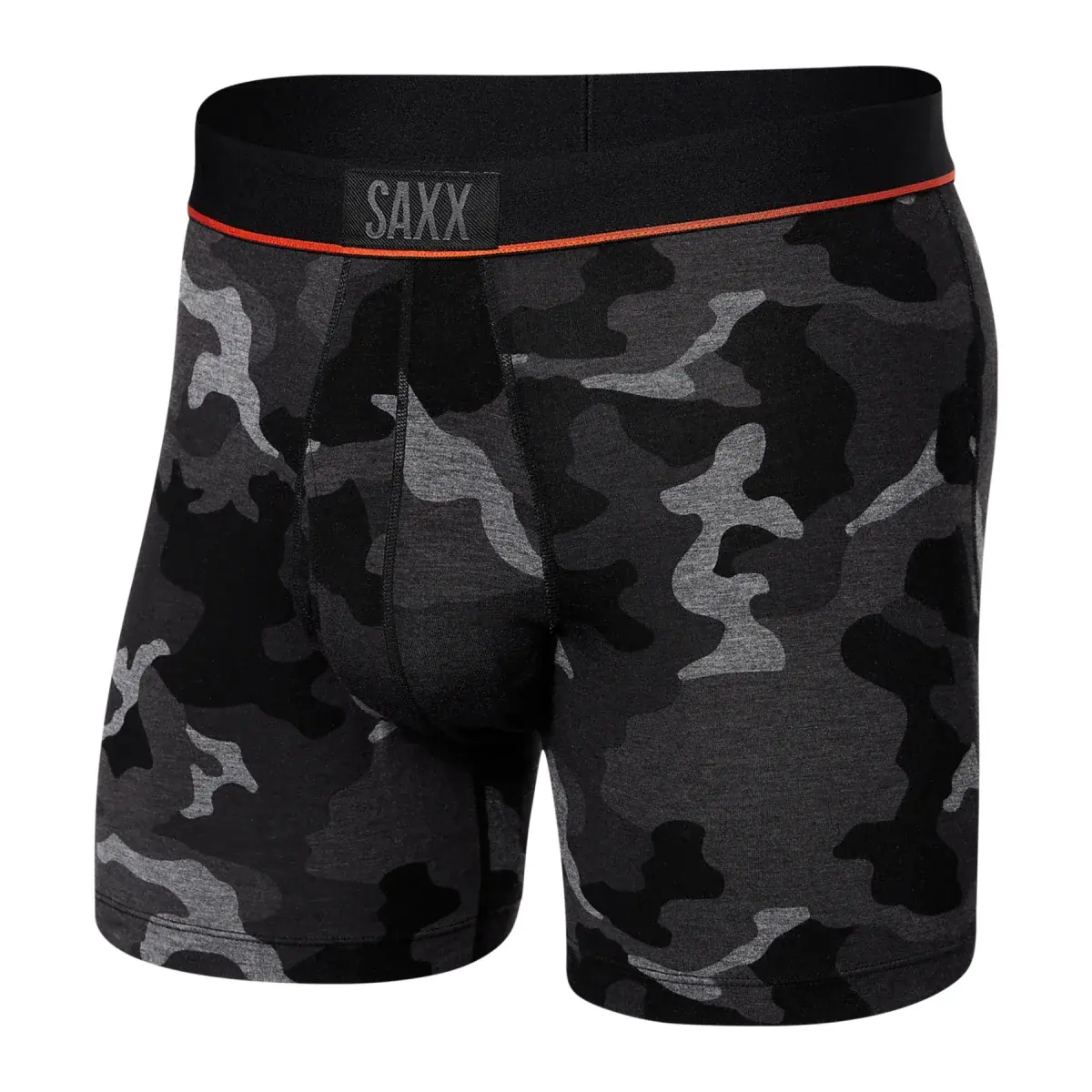 SAXX Pánske boxerky SAXX Ultra Super Soft Boxer Brief Fly Supersize Camo-Black