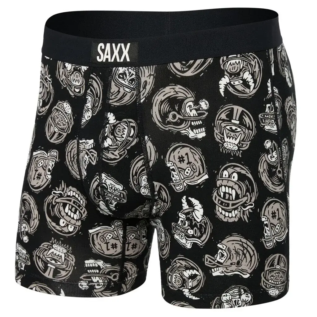 SAXX Pánske boxerky SAXX Vibe Super Soft Boxer Brief brain bucket-black
