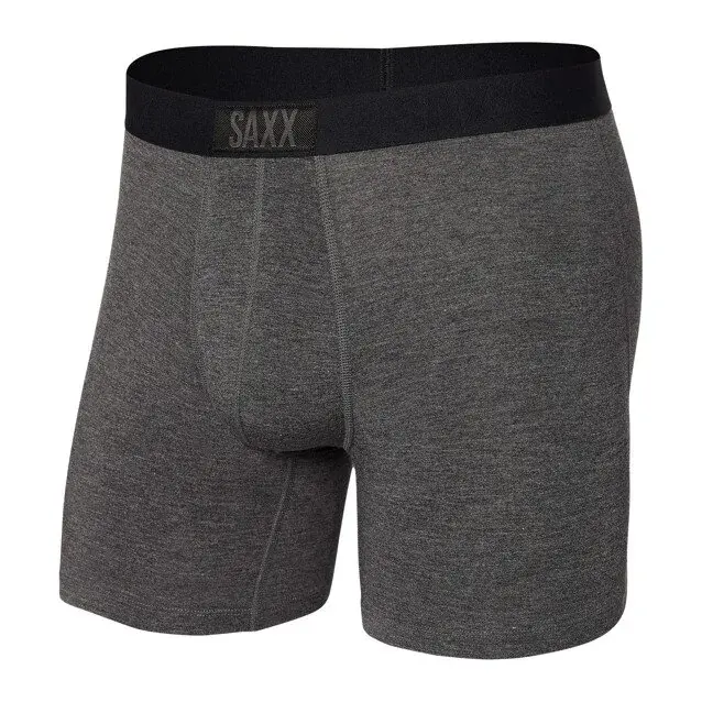 SAXX Pánske boxerky SAXX Vibe Super Soft Boxer Brief graphite heathe