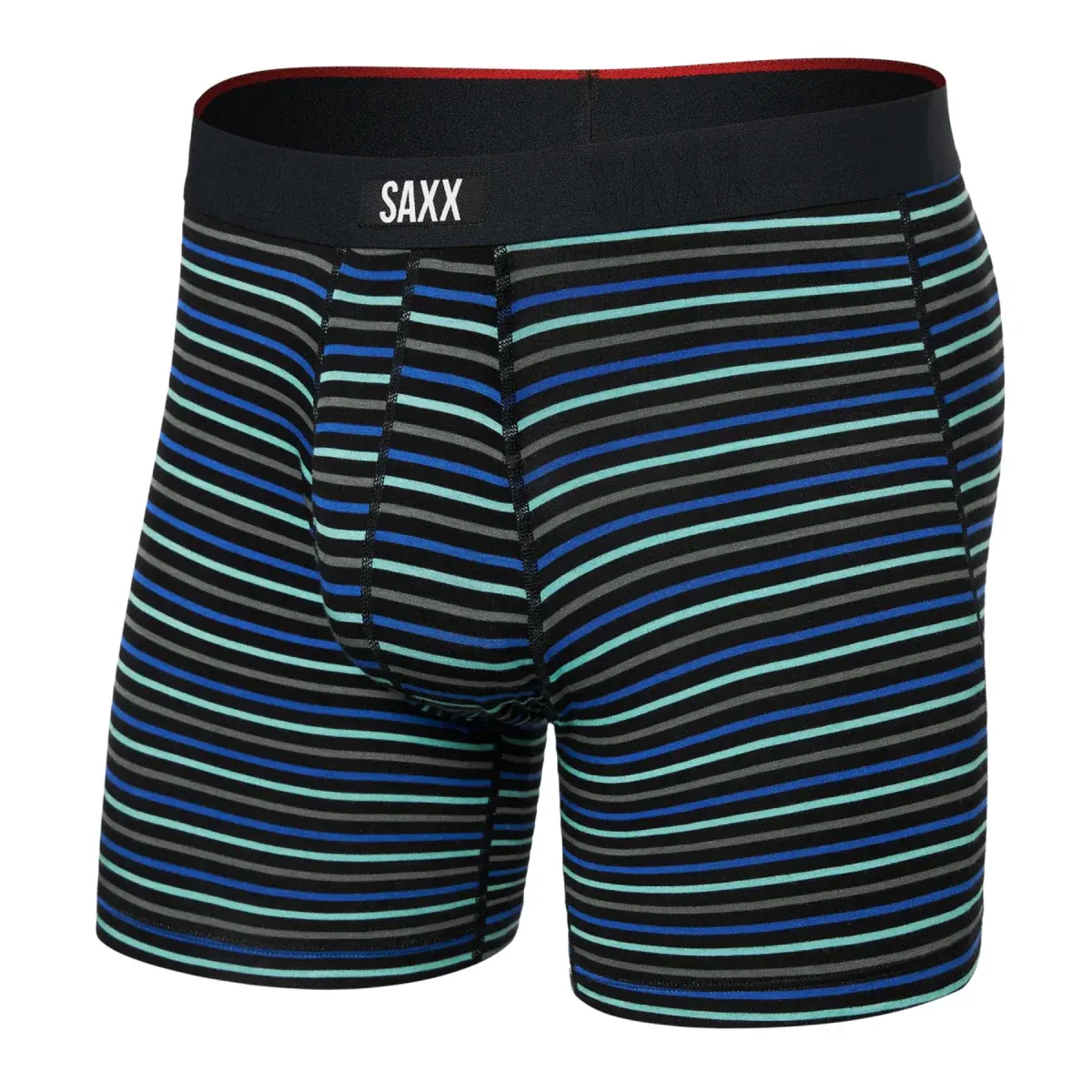 Pánske boxerky SAXX Vibe Xtra Boxer Brief Fly Gent'S Stripe-Sport Blue