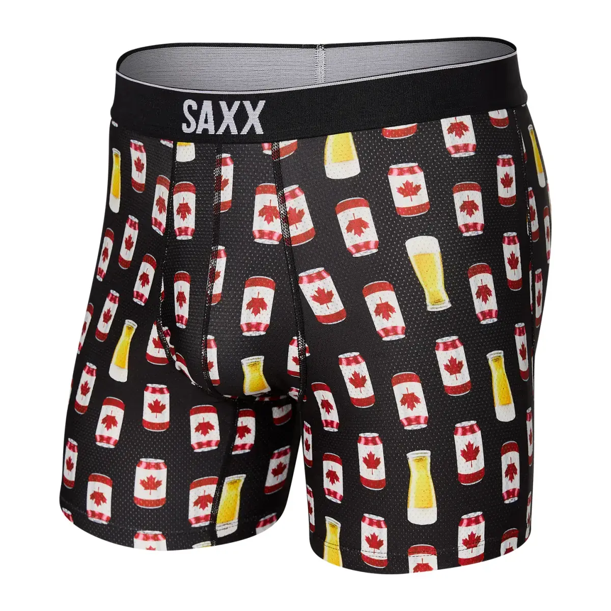 SAXX Pánske boxerky SAXX Volt Breathable Mesh Boxer Brief canadian lager