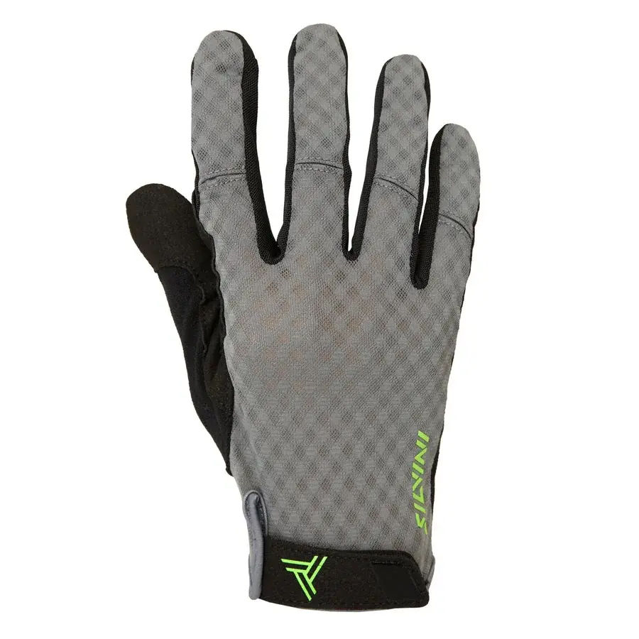 Pánske cyklistické rukavice Silvini Gattolo grey-green