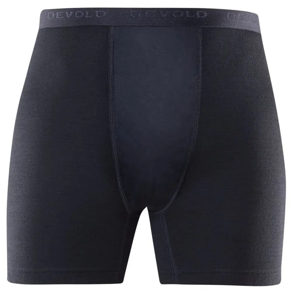Devold Pánske dvojvrstvové Merino boxerky Devold Duo active čierna