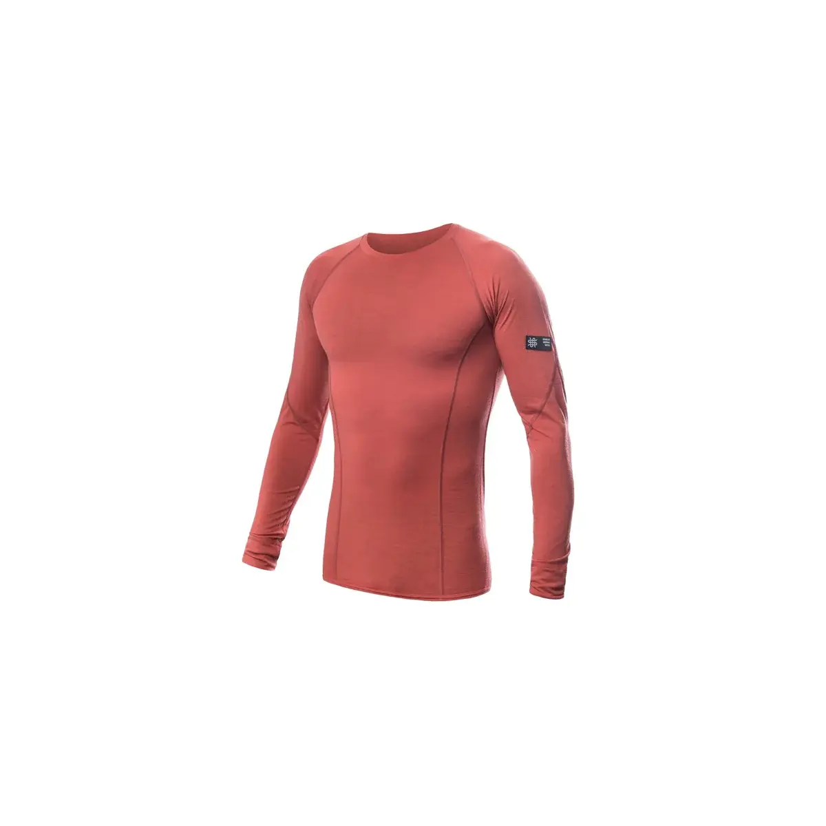 Sensor Pánske funkčné tričko s dlhým rukávom Sensor Merino Active Terracotta