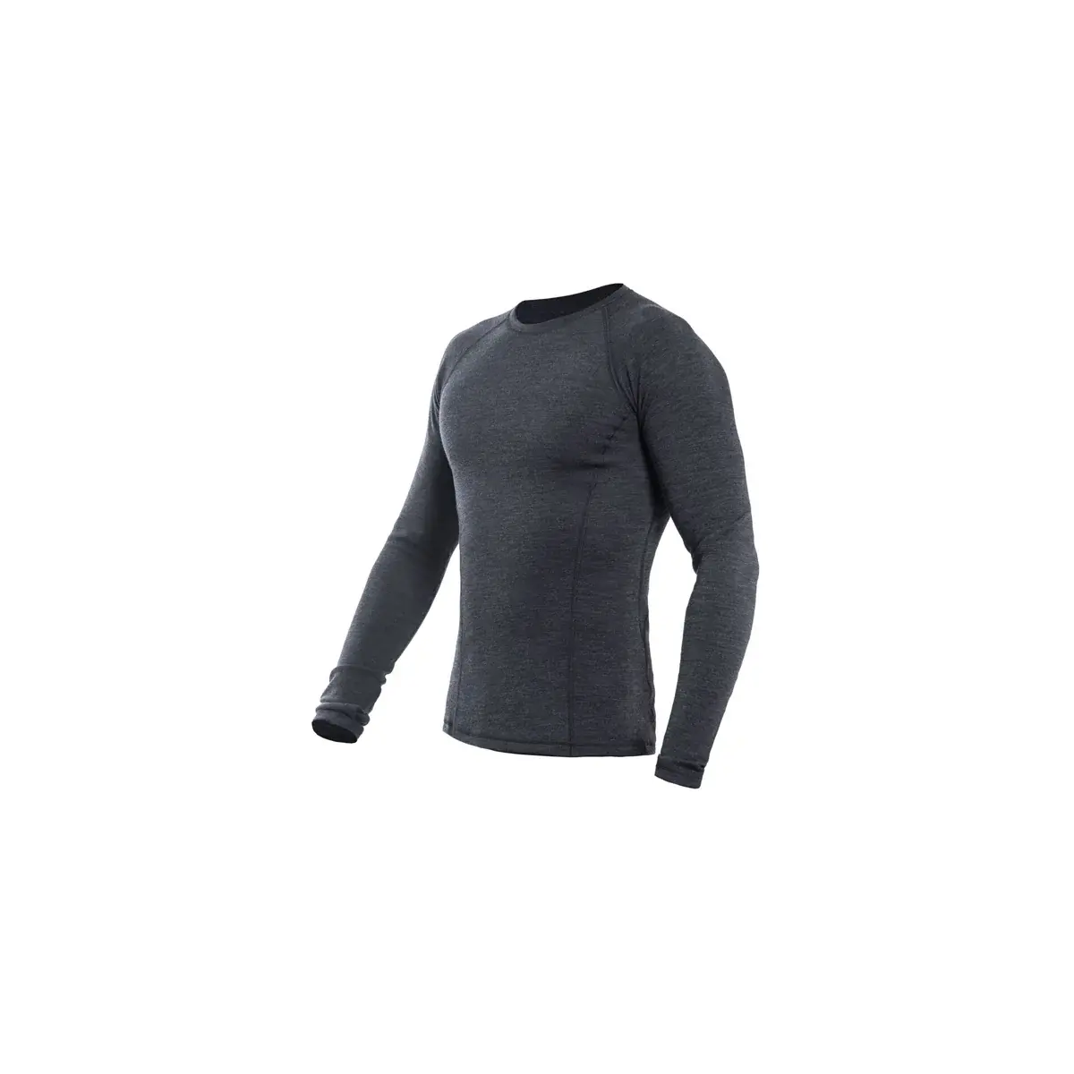 Sensor Pánske funkčné tričko s dlhým rukávom Sensor Merino Bold Čierna